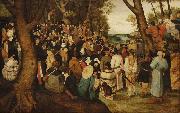Pieter Brueghel the Younger The Preaching of St. John the Baptist oil on canvas